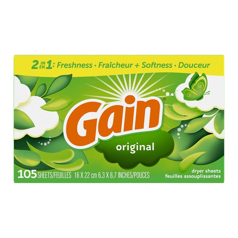 Gain 97835 Softener Sheet, Original, Fabric