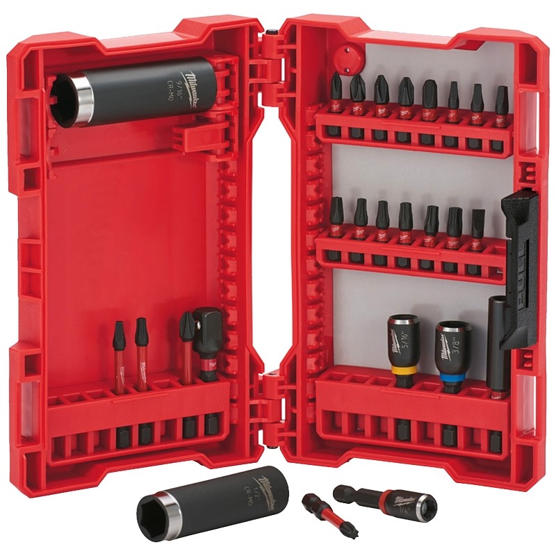Milwaukee SHOCKWAVE Impact Duty 48-32-4408 Drive and Fasten Set, 26-Piece, Steel