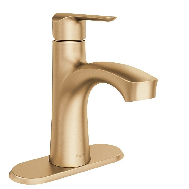 Moen Findlay Series 84516BZG Bathroom Faucet, 1.2 gpm, 1-Handle, Brass/Metal/Plastic, Bronze, Lever Handle