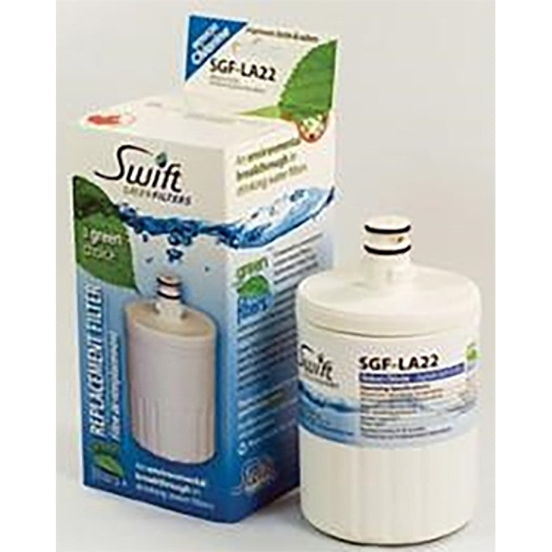 Swift Green Filters SGF-LA22 Refrigerator Water Filter, 3-1/4 in Dia, 5-1/4 in, 0.5 gpm