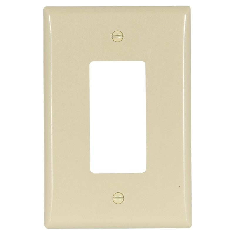 Eaton Wiring Devices 2751V-BOX Wallplate, 3-1/2 in L, 5-1/4 in W, 1 -Gang, Thermoset, Ivory, High-Gloss (Pack of 10)
