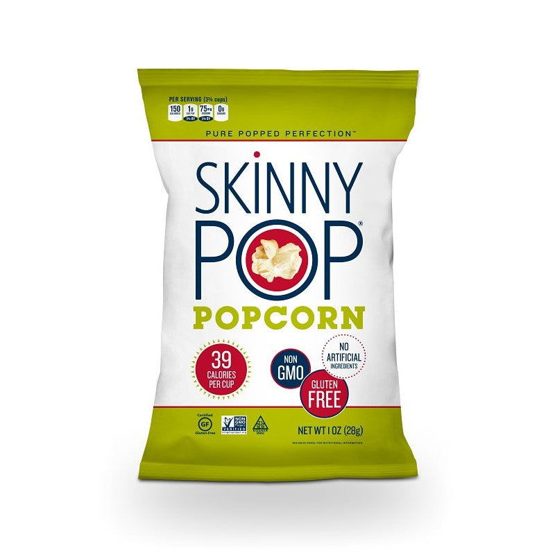 Skinny Pop 610186 Popcorn, Original, 1 oz Bag (Pack of 12)