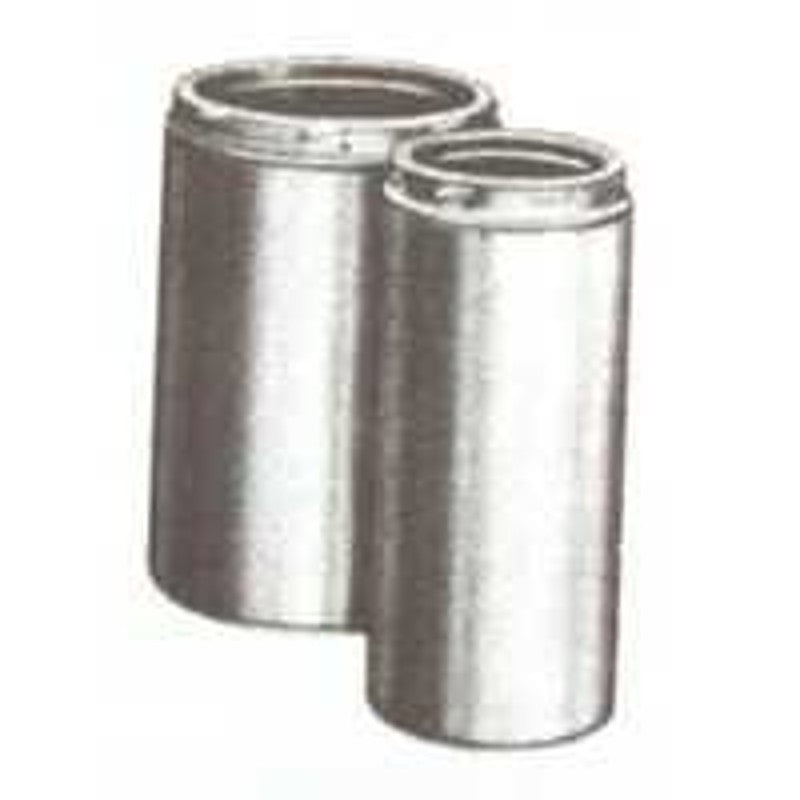 Selkirk 208009 Chimney Pipe, 8 in ID, 10 in OD, 9 in L, Stainless Steel (Pack of 2)