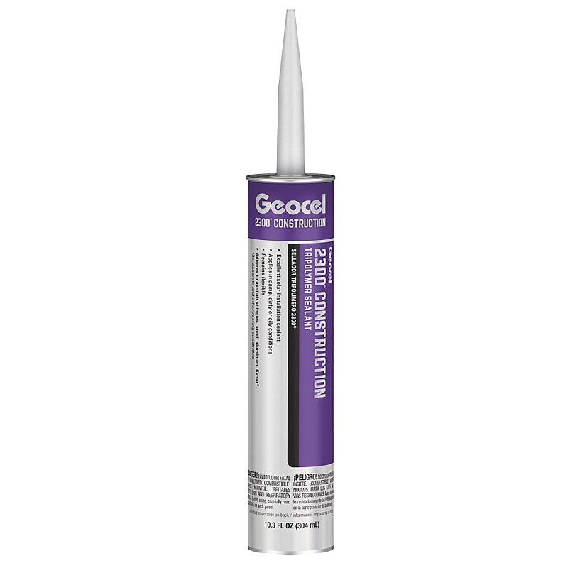 Geocel 2300 Series GC66105 Construction Tripolymer Sealant, Bronze, 10.3 fl-oz, Cartridge (Pack of 24)