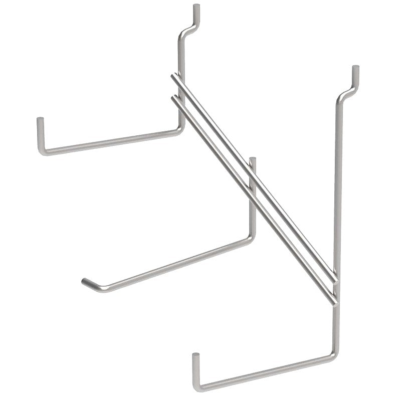 Southern Imperial 7175892975 Hammer Display Hook, 10 in, Steel, Silver, Chrome (Pack of 10)