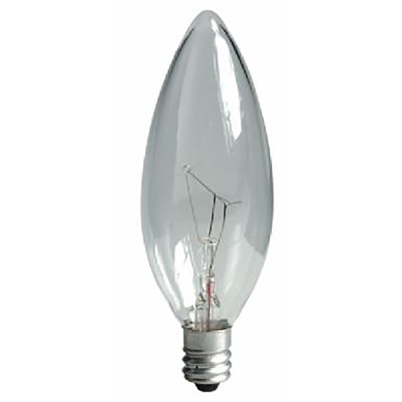 GE 75033 Ceiling Fan Bulb, 40 W, B10 Lamp, E12 Candelabra Lamp Base, 280 Lumens, 2500 K Color Temp (Pack of 5)