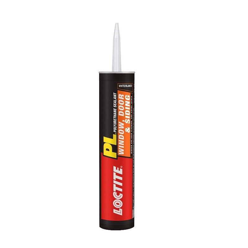 Loctite 1618182 Polyurethane Sealant, White, 7 Days Curing, 20 to 120 deg F, 10 oz Cartridge (Pack of 12)