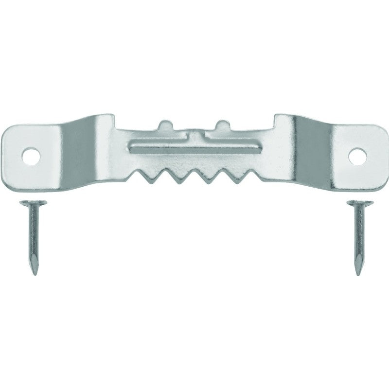 OOK 50202 Sawtooth Hanger, 20 lb, Steel, Brushed Nickel, 2/PK