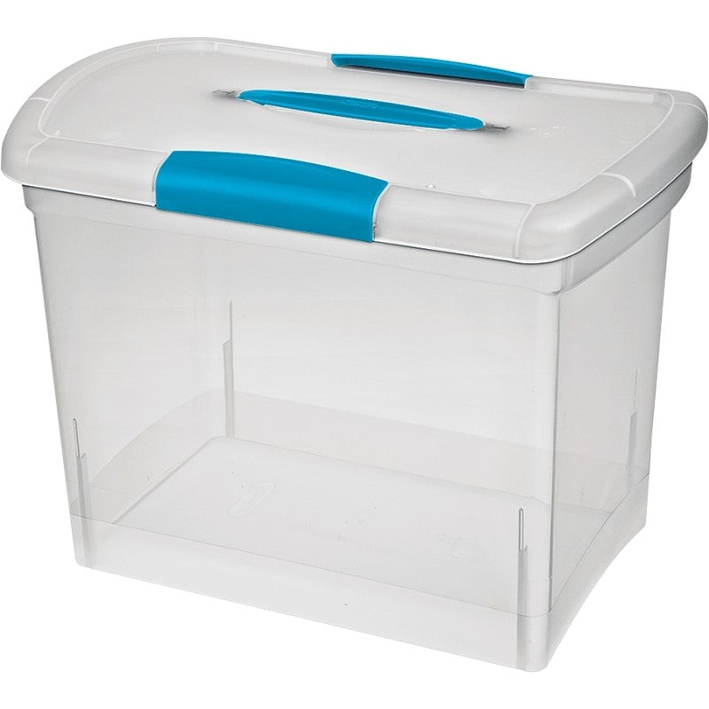Sterilite ShowOffs 18768606 Storage Box, Clear, 15-1/4 in L, 9-3/4 in W, 11-1/2 in H (Pack of 6)