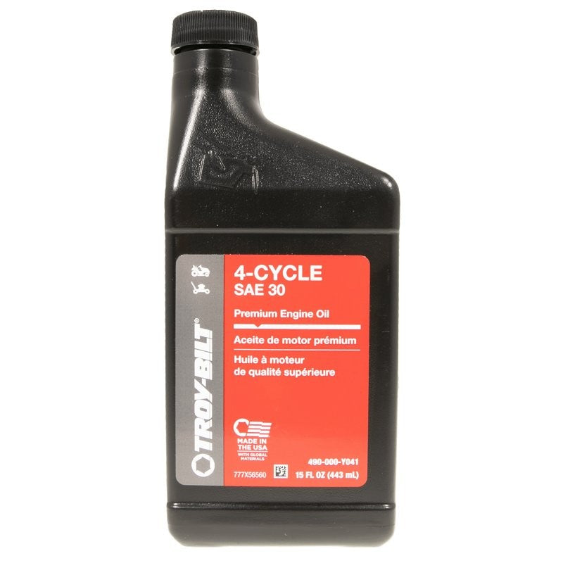 Troy-Bilt 490-000-Y041 Engine Oil, 30, 15 oz