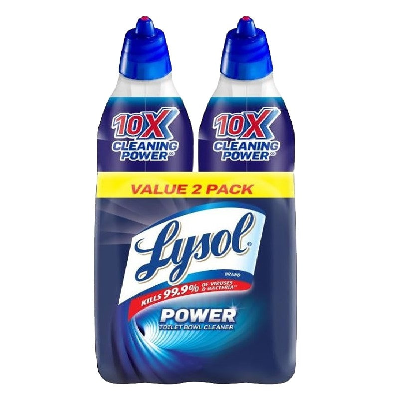 Lysol 1920079174 Toilet Bowl Cleaner, 24 fl-oz Angle Neck Bottle, Liquid, Wintergreen, Dark Blue (Pack of 4)