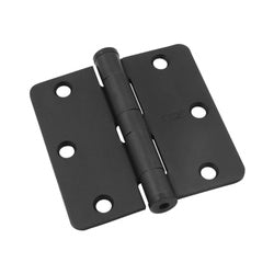 Commercial Door Hinges 3-1/2 Inch 1/4 Radius Oil Rubbed Bronze 2 Pack