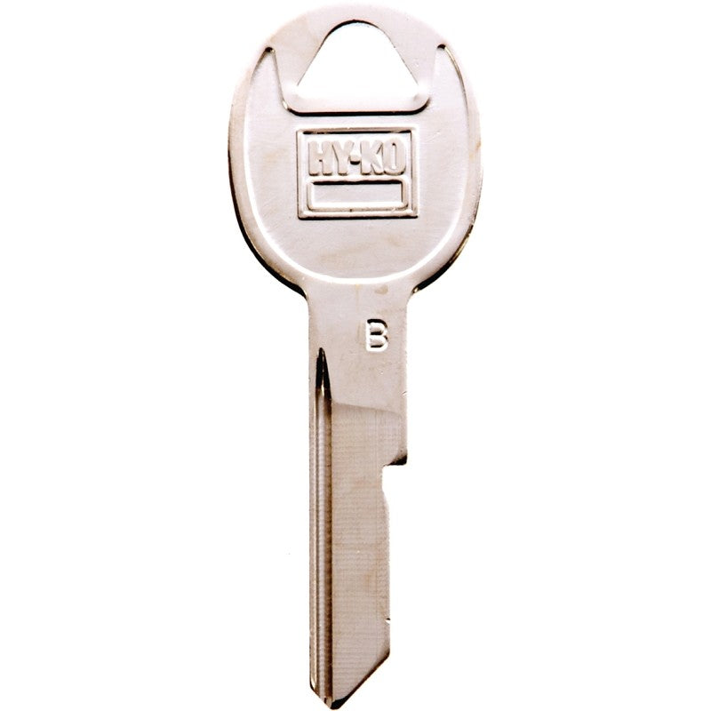 Hy-Ko 11010B49 Key Blank, Brass, B49 Key Number, Nickel (Pack of 10)