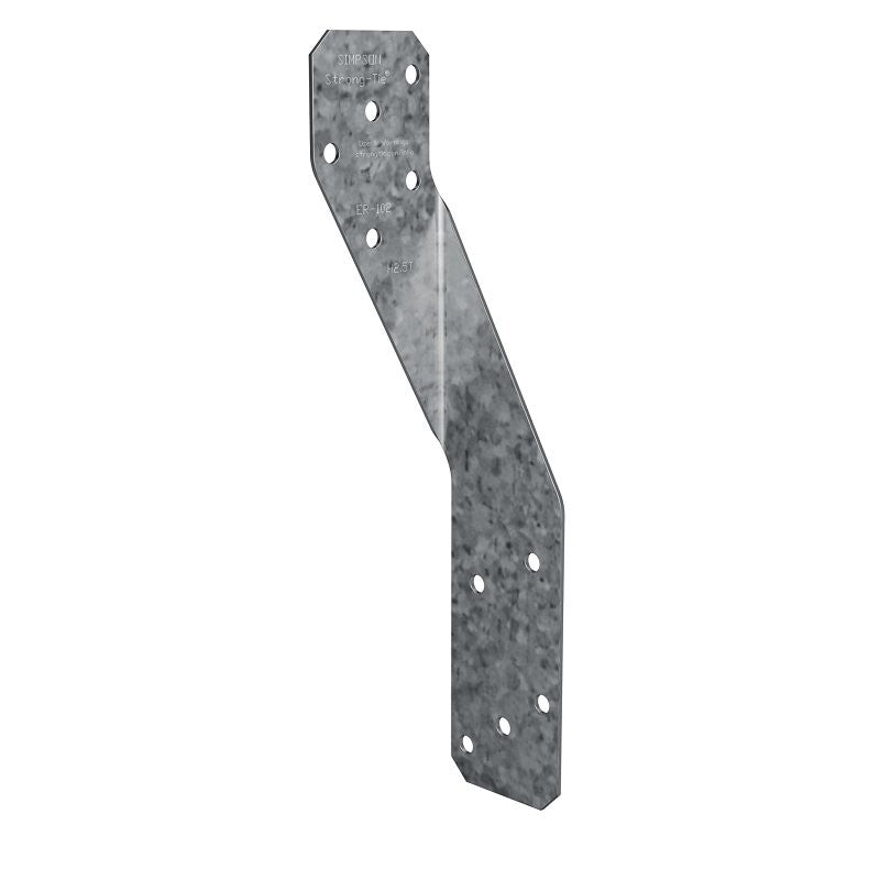 Simpson Strong-Tie H2.5T Hurricane Tie, 6.38 in L, 1-1/4 in W, Steel, Galvanized/Zinc (Pack of 100)