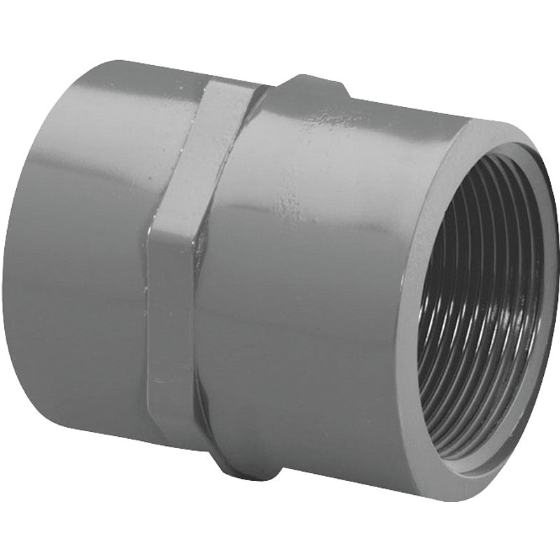 Lasco 835015BC Pipe Adapter, 1-1/2 in, Slip x FIP, PVC, SCH 80 Schedule
