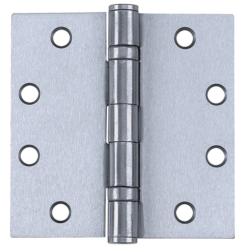 Tell Manufacturing H4040 Series HG100319 Square Hinge, 4 in H Frame Leaf, 0.085 in Thick Frame Leaf, Satin
