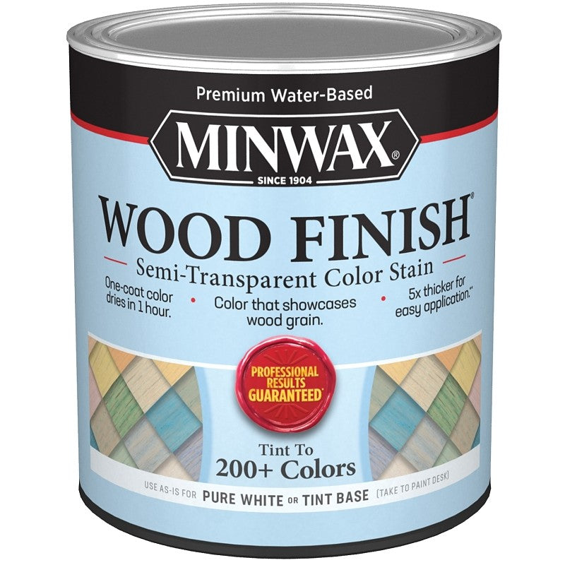 Minwax 117100000 Wood Stain, Semi-Transparent, White Tint, Liquid, 32 fl-oz (Pack of 4)