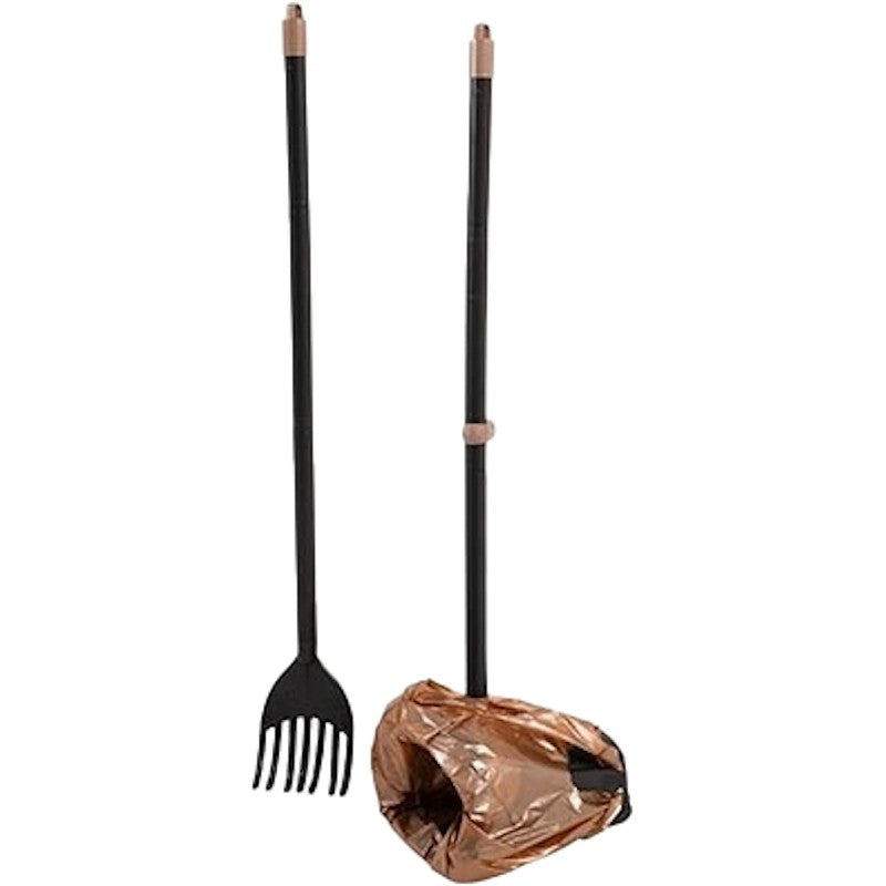 Petmate 71034 Swivel Bin and Rake, 4-1/4 in W Blade, 32 in OAL