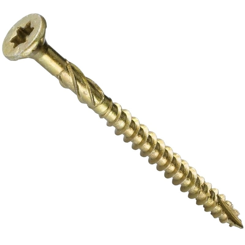 GRK Fasteners R4 96089 Screw, #12 Thread, 5-5/8 in L, W-Cut Thread, Countersunk Head, Star Drive, Steel, 50 PK