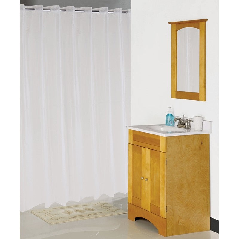 Simple Spaces XG-02-FS Hookless Shower Curtain, Vinyl