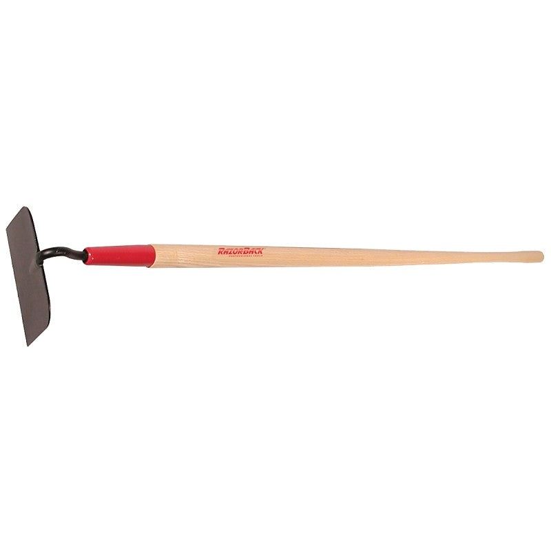Razor-Back 71112 Cotton Hoe with Wood Handle, 7 in W Blade, 5-1/4 in L Blade, Steel Blade, Beveled Blade
