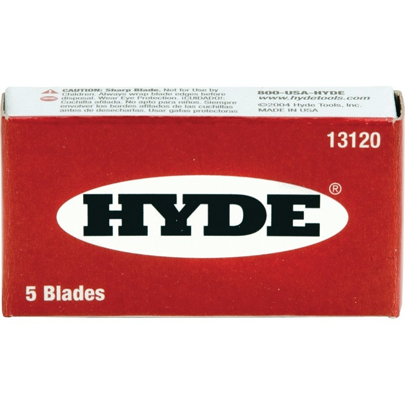 Hyde 13120 Blade, Razor, 1-Edge Blade, 3/4 in W Blade (Pack of 20)