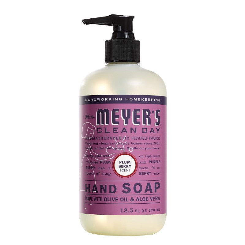 Mrs. Meyer's 11336 Hand Soap, Liquid, Plum Berry, 12.5 fl-oz Bottle