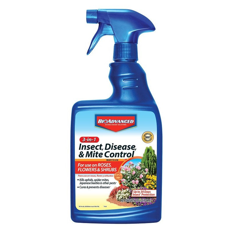BioAdvanced 701290B Insect, Disease and Mite Control, Liquid, Spray Application, 24 oz Can