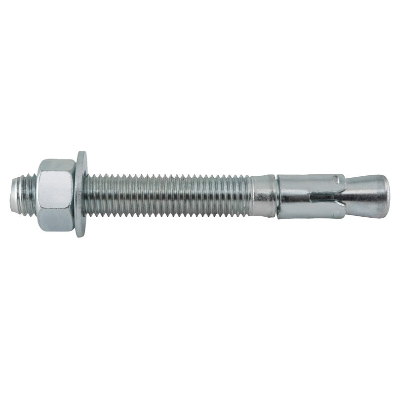 DEWALT Power-Stud 7444SD1 Wedge Anchor, 3/4 in Dia, 6-1/4 in OAL, Carbon Steel, Zinc