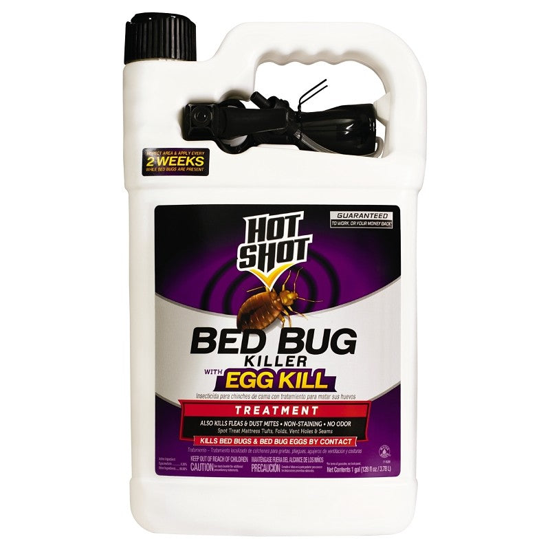 Hot Shot HG-96442 Bed Bug Killer, Liquid, Trigger Spray Application, Indoor, 1 gal