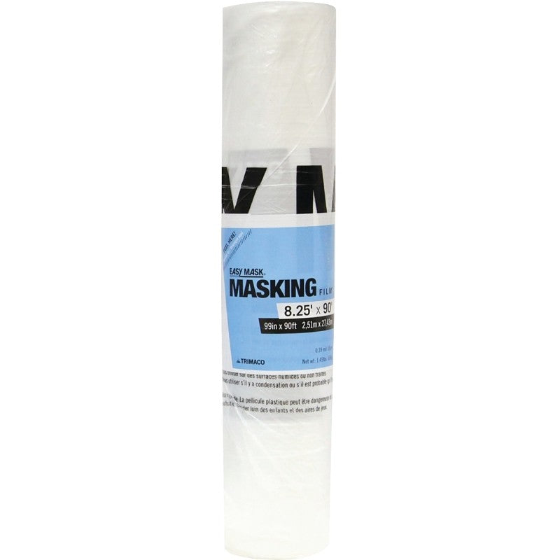 Trimaco 69990 Masking Film, 0.4 mil Thick, 90 ft L, 99 in W (Pack of 12)
