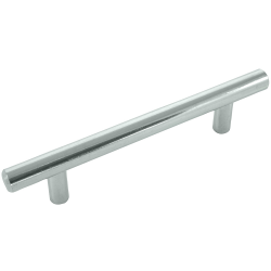 Laurey Melrose Series 87126 T-Bar Pull, 146 mm L Handle, 12 mm H Handle, 32 mm Projection, Steel, Polished Chrome