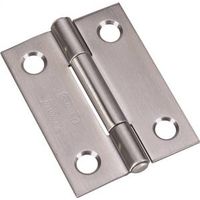 Non-Removable Tight Pin Narrow Hinges 2 By 1-9/16 Inch Stainless Steel 2 Pack