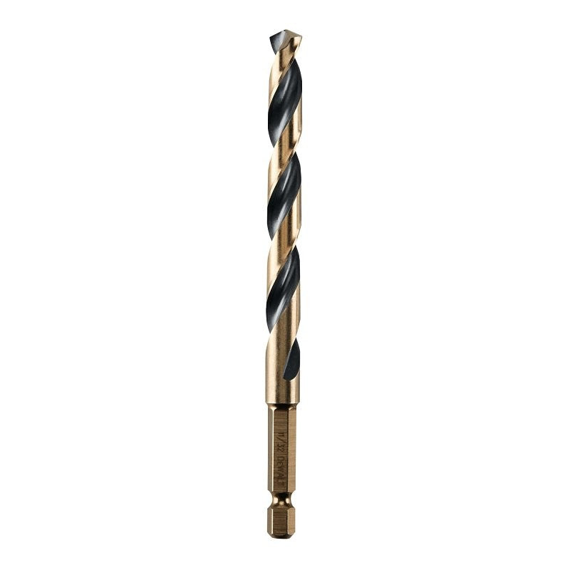 DEWALT DWA5022 Drill Bit, 11/32 in Dia, 4-7/8 in OAL, Heavy-Duty, 1/4 in Dia Shank, Hex Shank