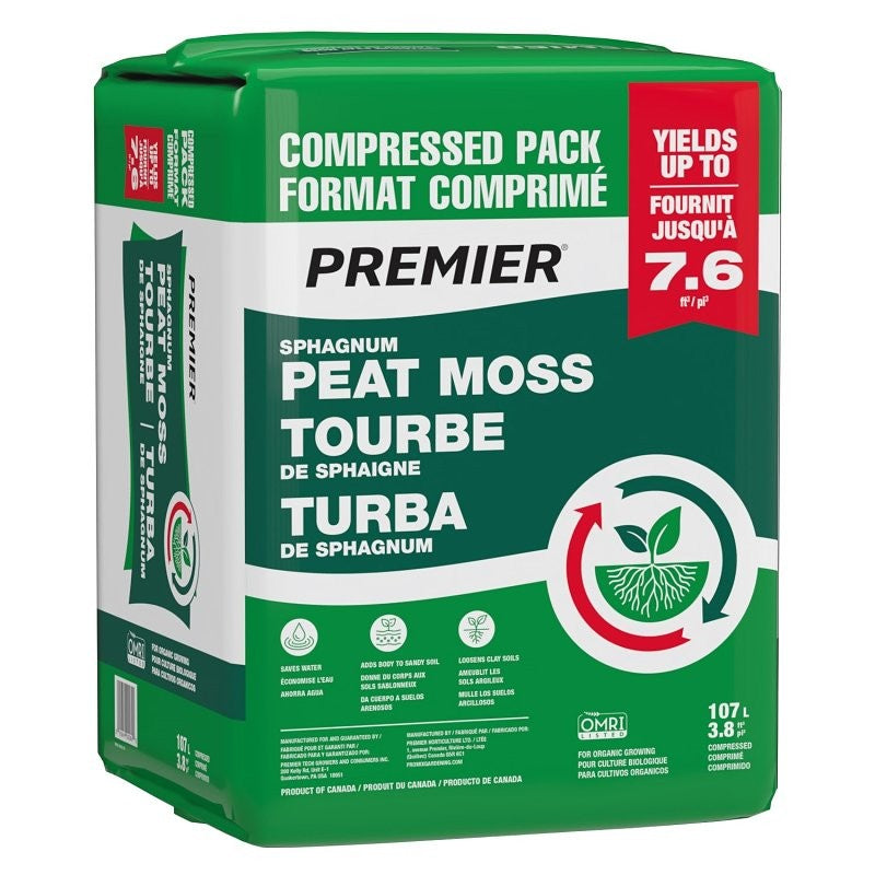 Premier 0082P Peat Moss, 3.8 cu-ft Bale