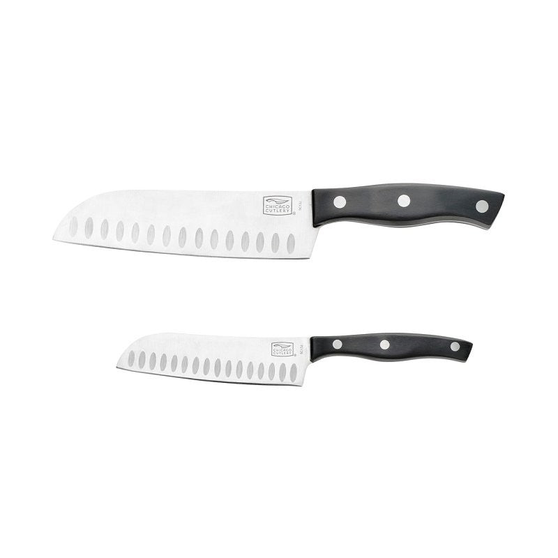 Chicago Cutlery Ellsworth Series 1137219 Santoku Knife Set, 2-Piece, Polymer/Stainless Steel (Pack of 12)