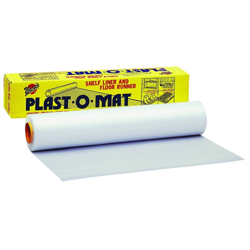 Warp's PM-50 Floor Runner, 50 ft L, 30 in W, Plastic, Clear