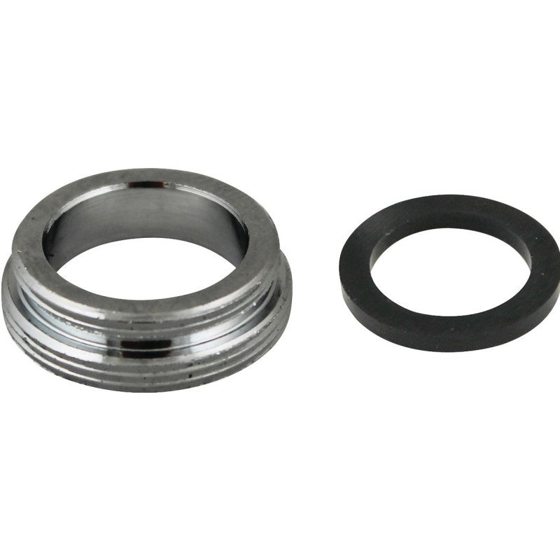 Plumb Pak PP800-62LF Faucet Aerator Adapter, 15/16-27 x 55/64-27 in, Male, Chrome Plated