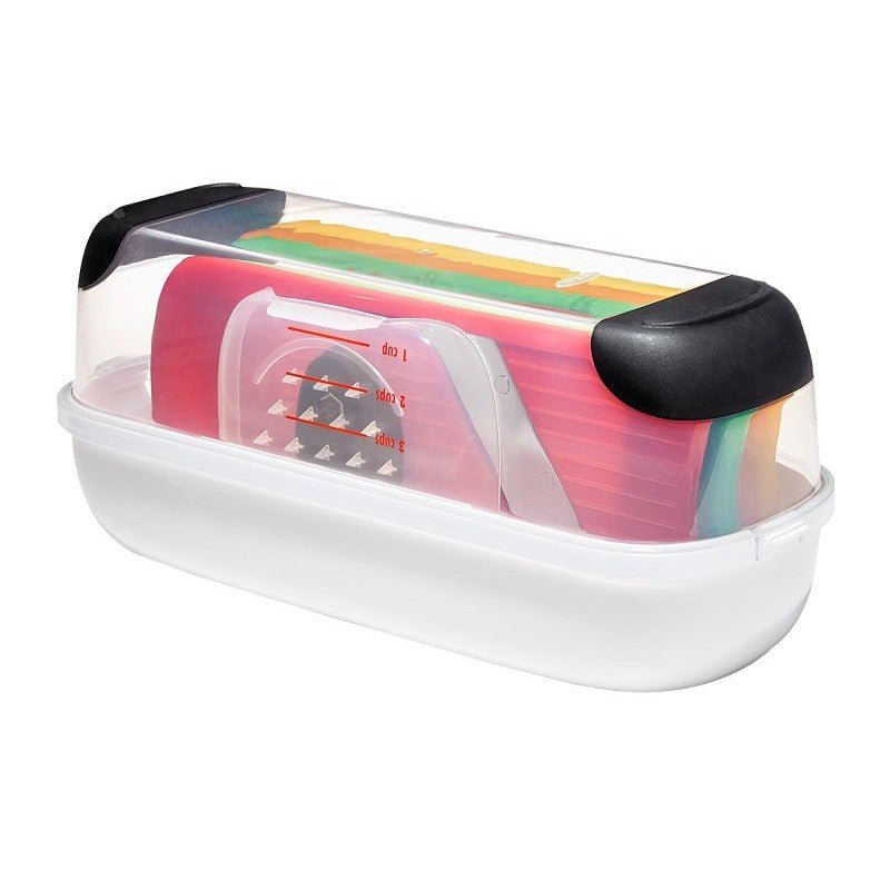 Good Grips 1253580V2 Grater and Slicer Set, Stainless Steel Blade, Dishwasher Safe: Yes