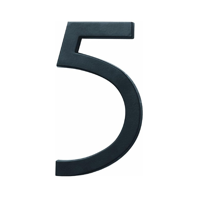 Hy-Ko FM-6 Architectural Series FM-6/5 House Number, Character: 5, 6 in H Character, Black Character (Pack of 3)