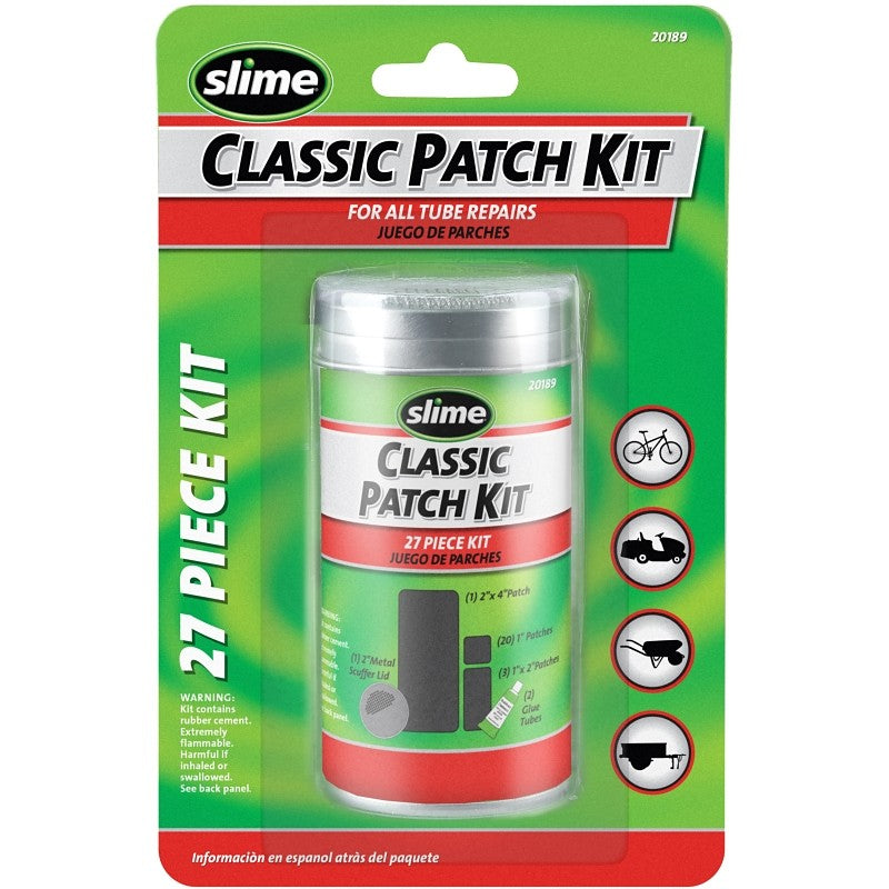 Slime 20189/4060-A Tire Patch Kit, For: ATVs, Bikes, Riding Mowers, Wheelbarrows