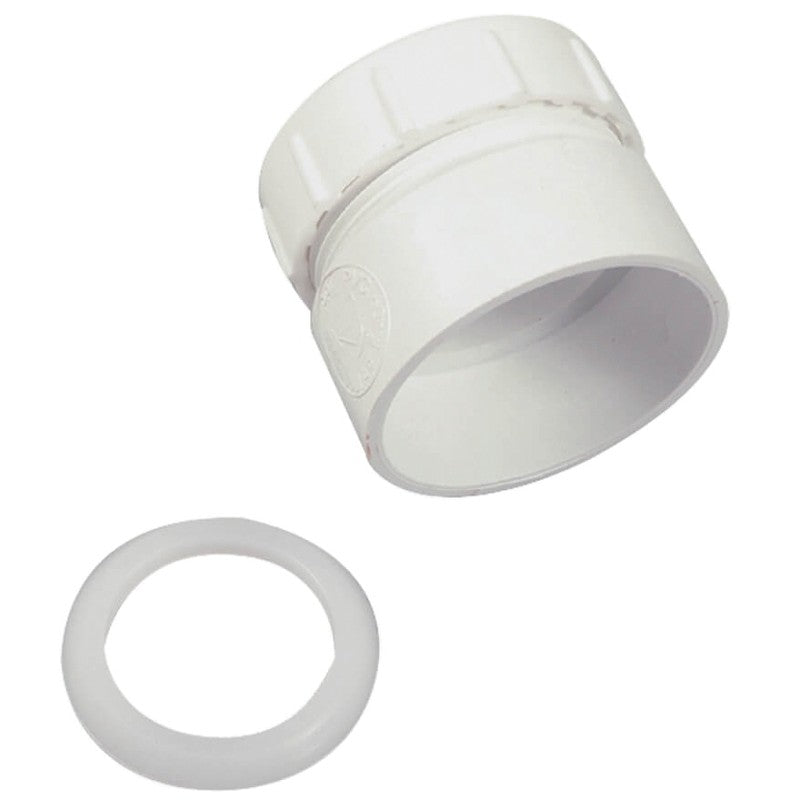 Danco 94041 Trap Pipe Adapter, 1-1/2 in, Plastic, White
