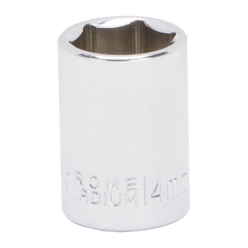 Vulcan MT6499230 Drive Socket, 14 mm Socket, 3/8 in Drive, 6-Point, Chrome Vanadium Steel, Chrome