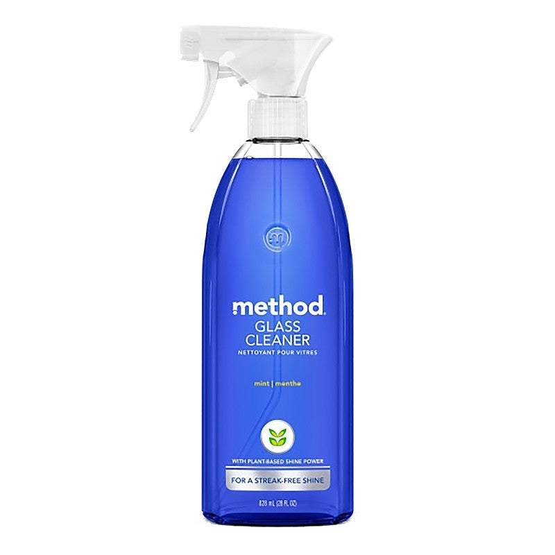 method 3 Glass and Surface Cleaner, 28 oz Bottle, Liquid, Mint