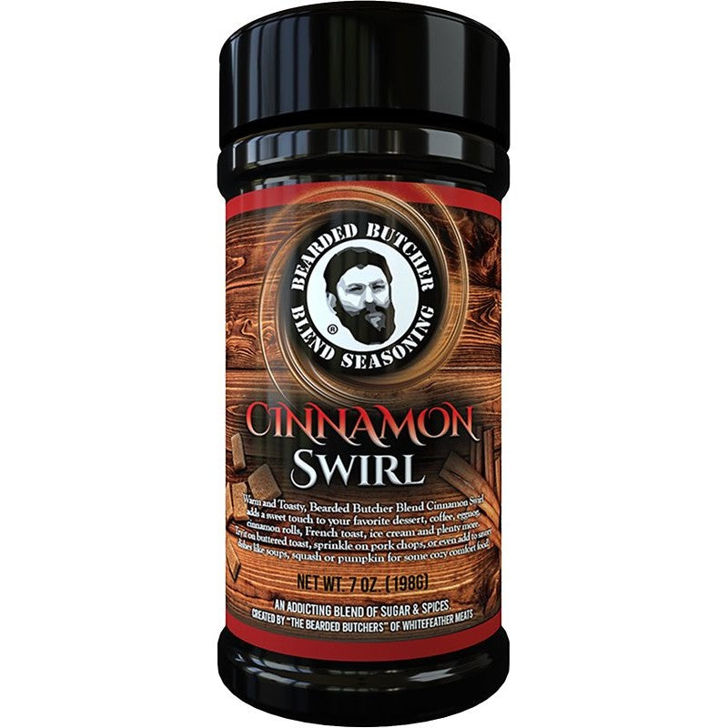 Bearded Butcher Cinnamon-7OZ Seasoning, Cinnamon Swirl Blend, 7 oz