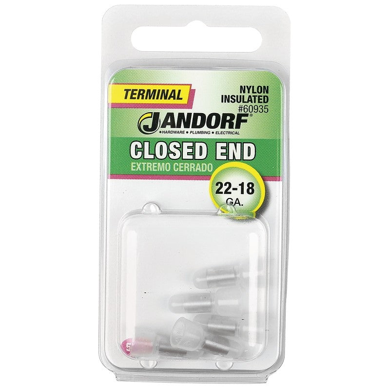 Jandorf 60935 Connector, 22 to 18 AWG Wire, Nylon Insulation, Copper Contact, Clear