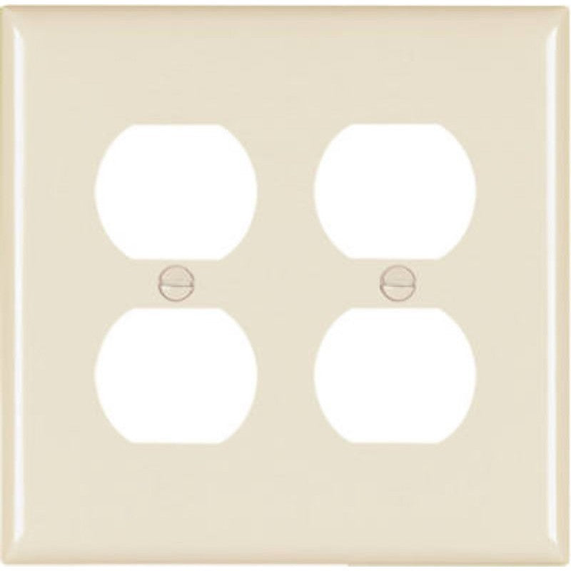 Legrand TradeMaster TP TP82LACC30 Wallplate, 4.6875 in L, 4-3/4 in W, Standard, 2 -Gang, Nylon
