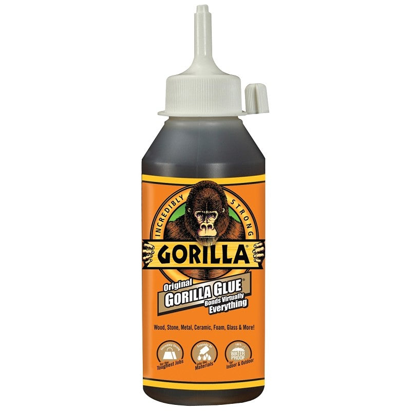 Gorilla 5000806 Glue, Brown, 8 oz Bottle