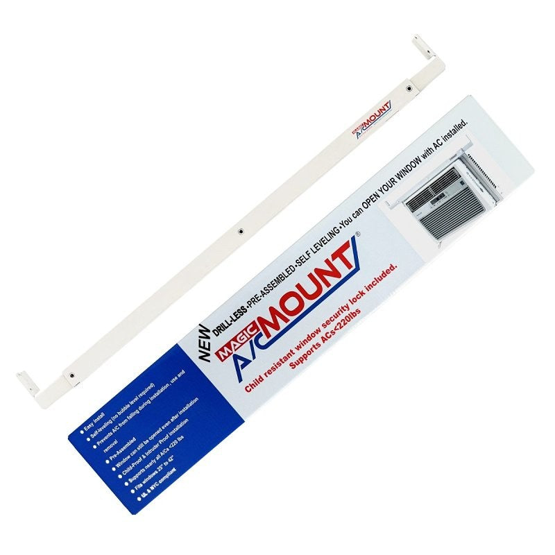 Magic AC Mount MACM301 AC Support Bracket, Metal, White, For: Window Air Conditioners