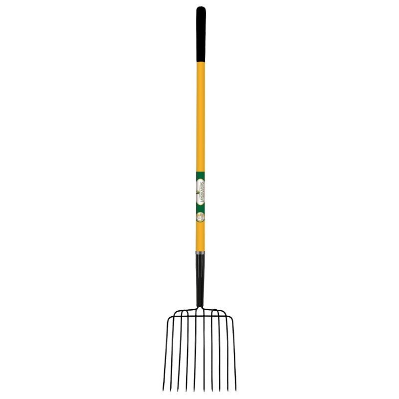 Landscapers Select BPJ-10LF-OR Fork 10 Tine Fiberglass Handle, 54 in